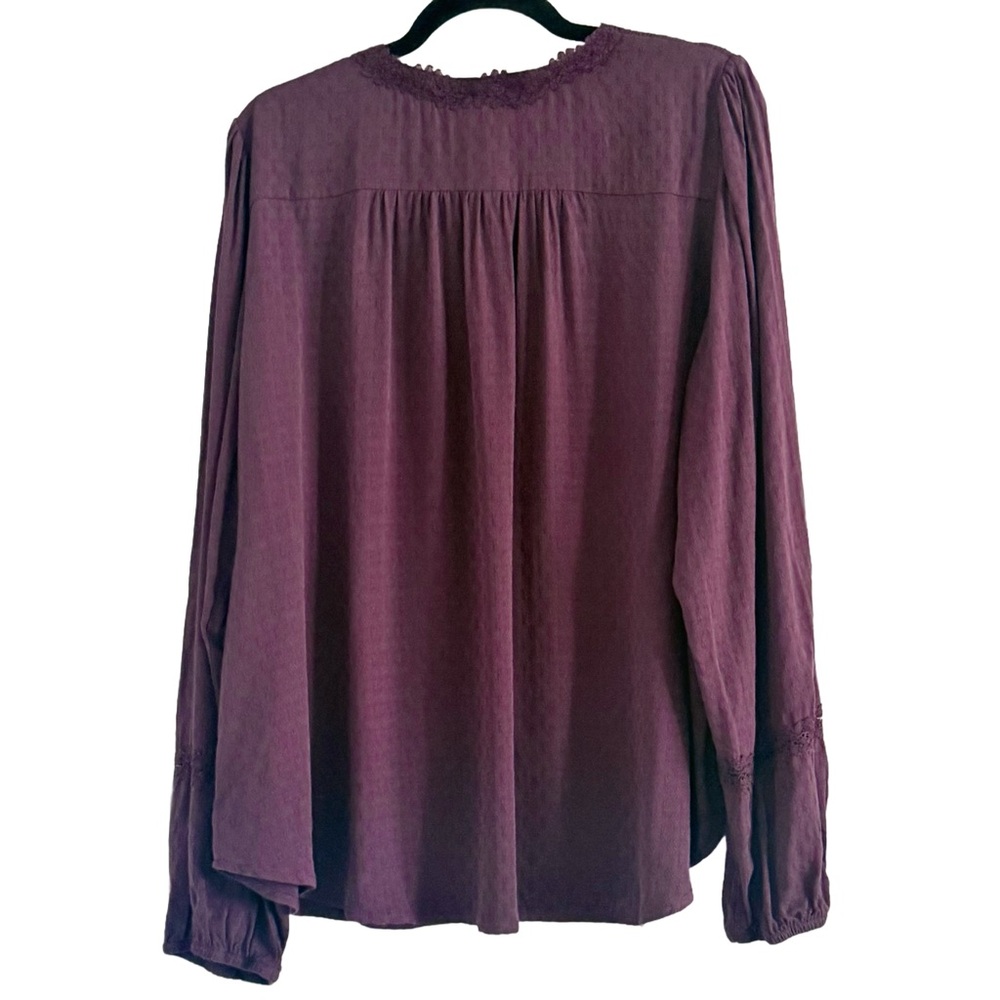 Mason & Belle Deep Purple Women's Blouse XXL - Picture 2 of 8